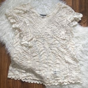 Sheer embroidery top